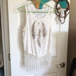 Miss Me Tassled Tank